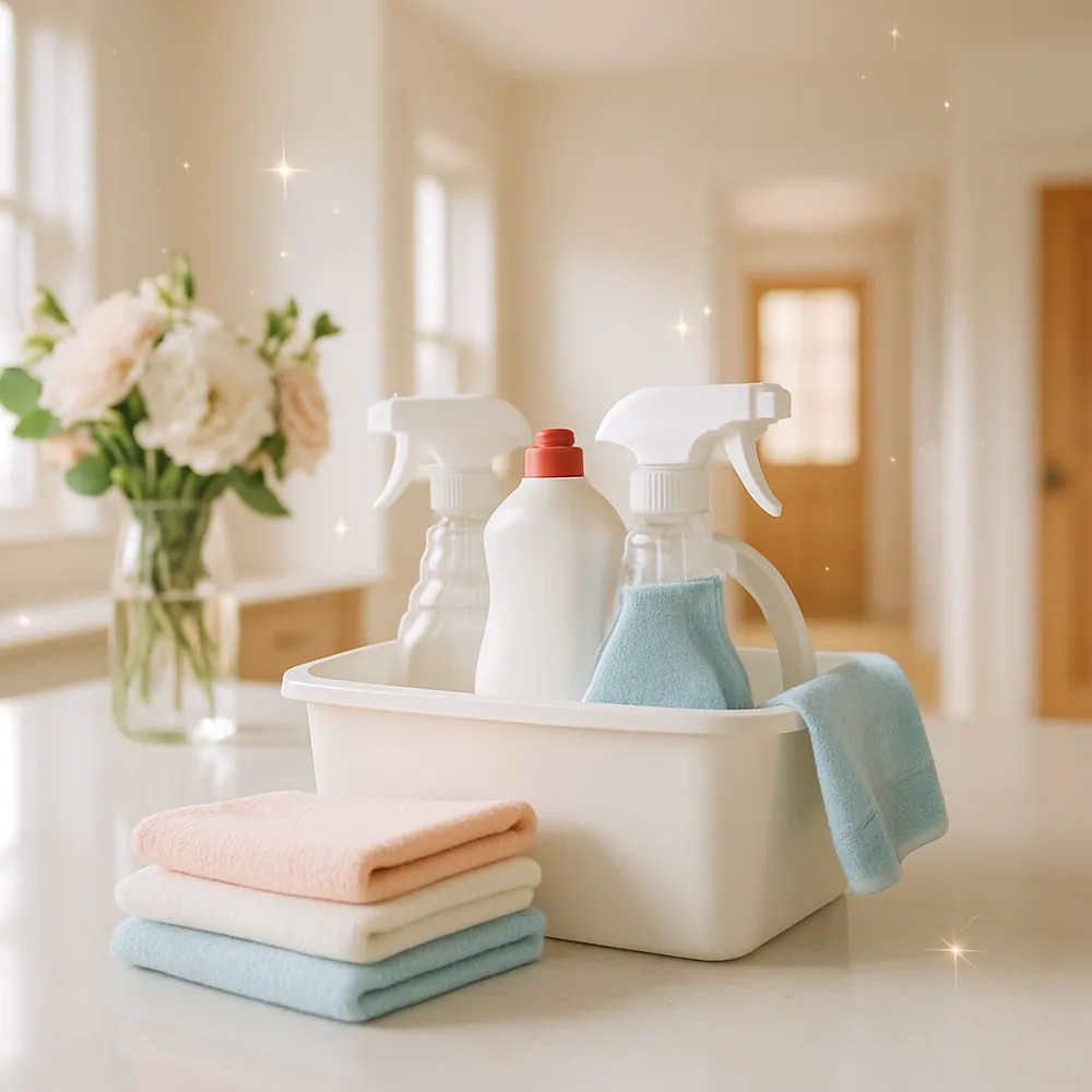 Shannon Boyle, Home Cleaning Specialist and owner of The House Detailers, smiling in a bright, freshly cleaned Montana home.